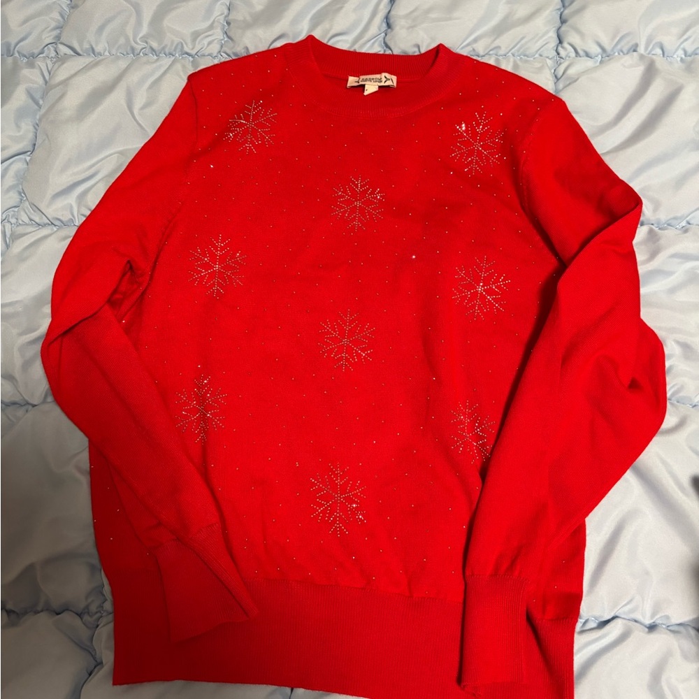 Red Snowflake Sweater